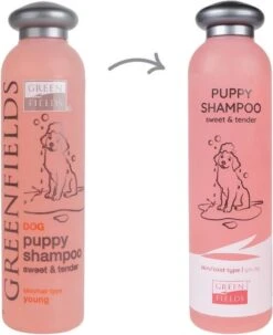 Greenfields - Milde Hondenshampoo Puppy - Zachte Shampoo Met Babypoeder Geur - Inhoud 270 Ml Of 5 Liter - 270 Ml 7 Greenfields - Milde Hondenshampoo Puppy - Zachte Shampoo Met Babypoeder Geur - Inhoud 270 Ml Of 5 Liter - 270 Ml -Hondenbenodigdheden Korting 978x1200