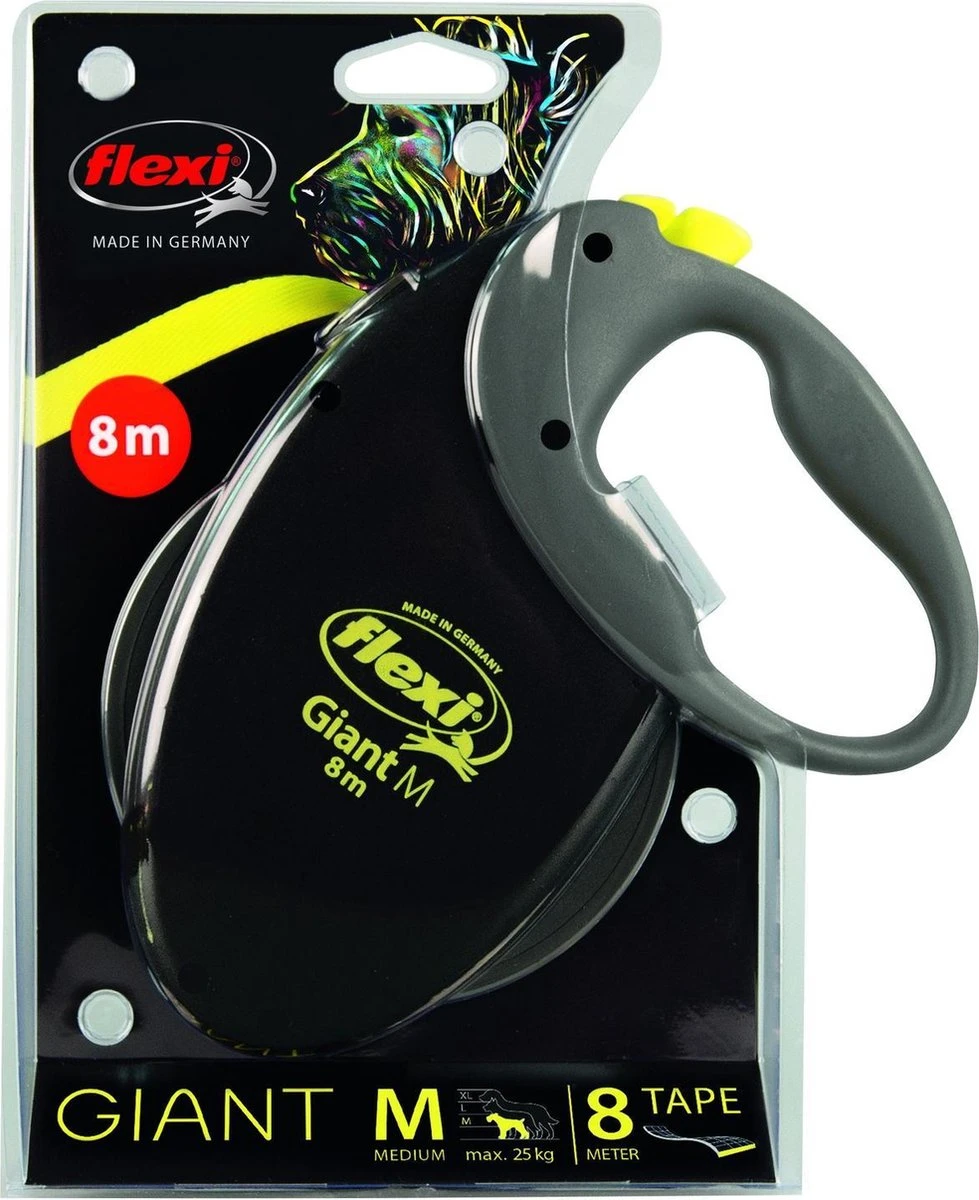 Flexi Giant Tape - Hondenriem - Zwart - M - 8 M - (<8 Kg) 6 Flexi Giant Tape - Hondenriem - Zwart - M - 8 M - (<8 Kg) - Afbeelding 6