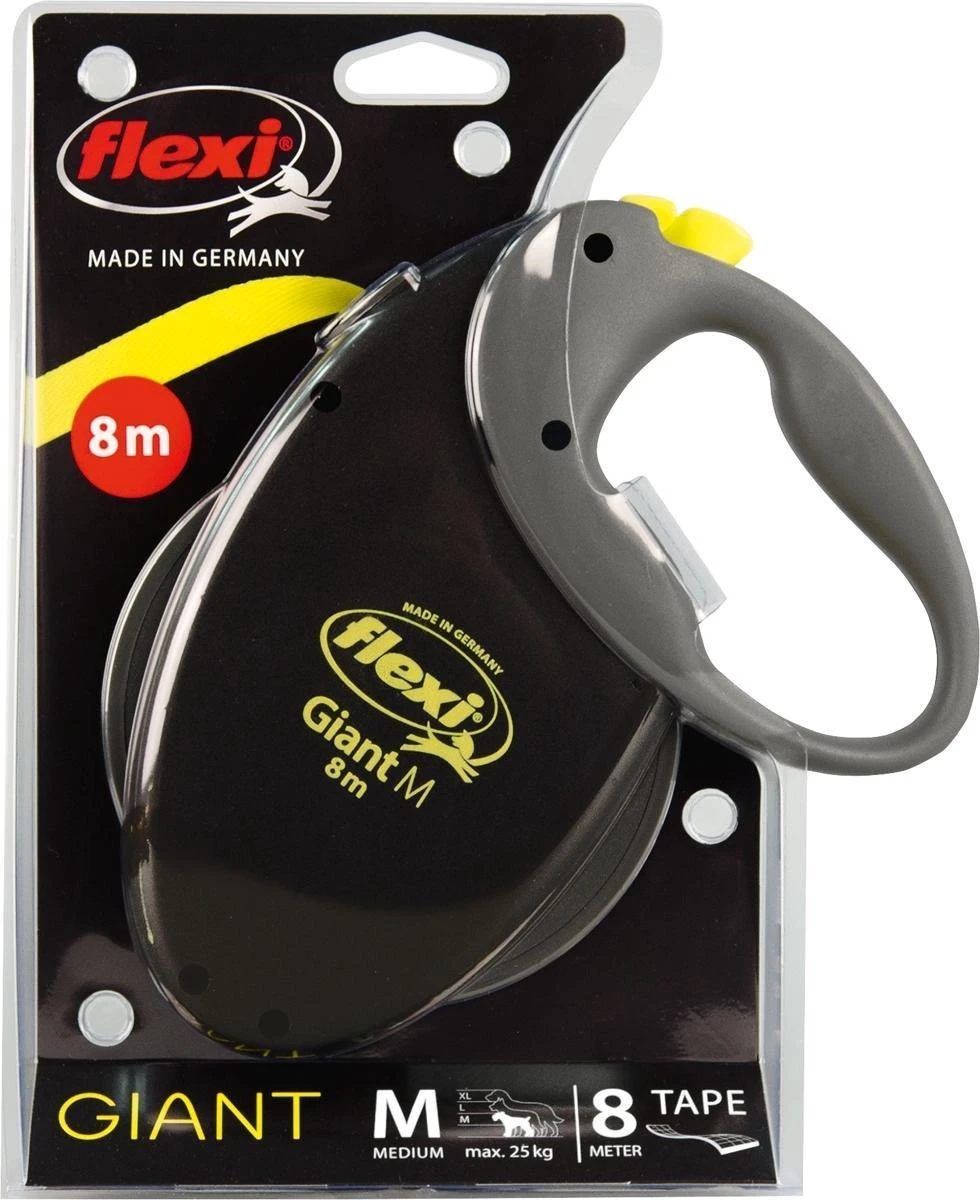 Flexi Giant Tape - Hondenriem - Zwart - M - 8 M - (<8 Kg) 10 Flexi Giant Tape - Hondenriem - Zwart - M - 8 M - (<8 Kg) - Afbeelding 10