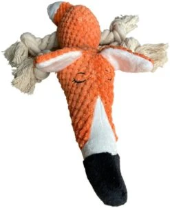 BoDutch Honden Knuffel - Vos - Puppyknuffel - Knisperoortjes - Met Piep - Oranje - 36 Cm - Hondenspeelgoed -Hondenbenodigdheden Korting 980x1200 4