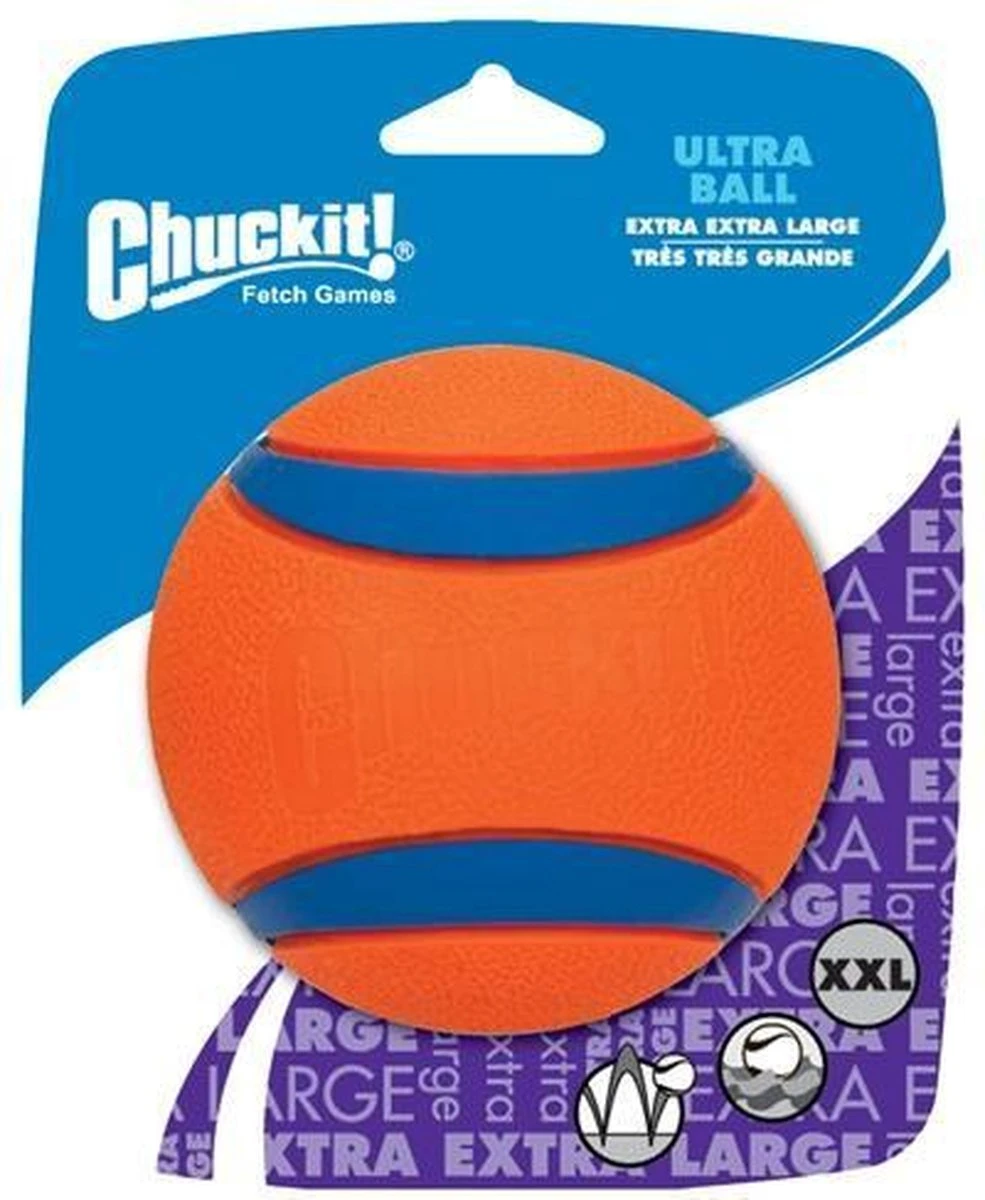 Chuckit! Ultra Ball XL – Honden Speelgoed – Ø 9 Cm – Oranje/Blauw – Apporteerspeelgoed – 1-Pack 10 Chuckit! Ultra Ball XL – Honden Speelgoed – Ø 9 Cm – Oranje/Blauw – Apporteerspeelgoed – 1-Pack - Afbeelding 10