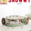 SNOWWY - Kattentunnel Met Kattenmand In één - Origineel En Uniek Design - Kattenhuis - Kattenhuis - Kat Kussen - Kattenbed - Matcha Groen
