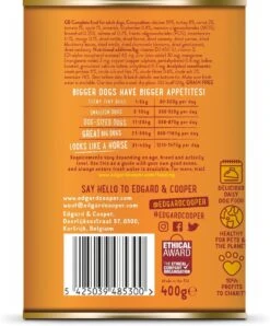 Edgard & Cooper Kip & Kalkoen Blik - Voor Volwassen Honden - Hondenvoer - 12 X 400g -Hondenbenodigdheden Korting 996x1200 1